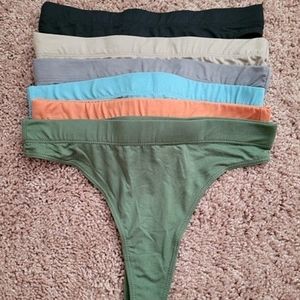 assorted multicolor thong underwear pack *new*